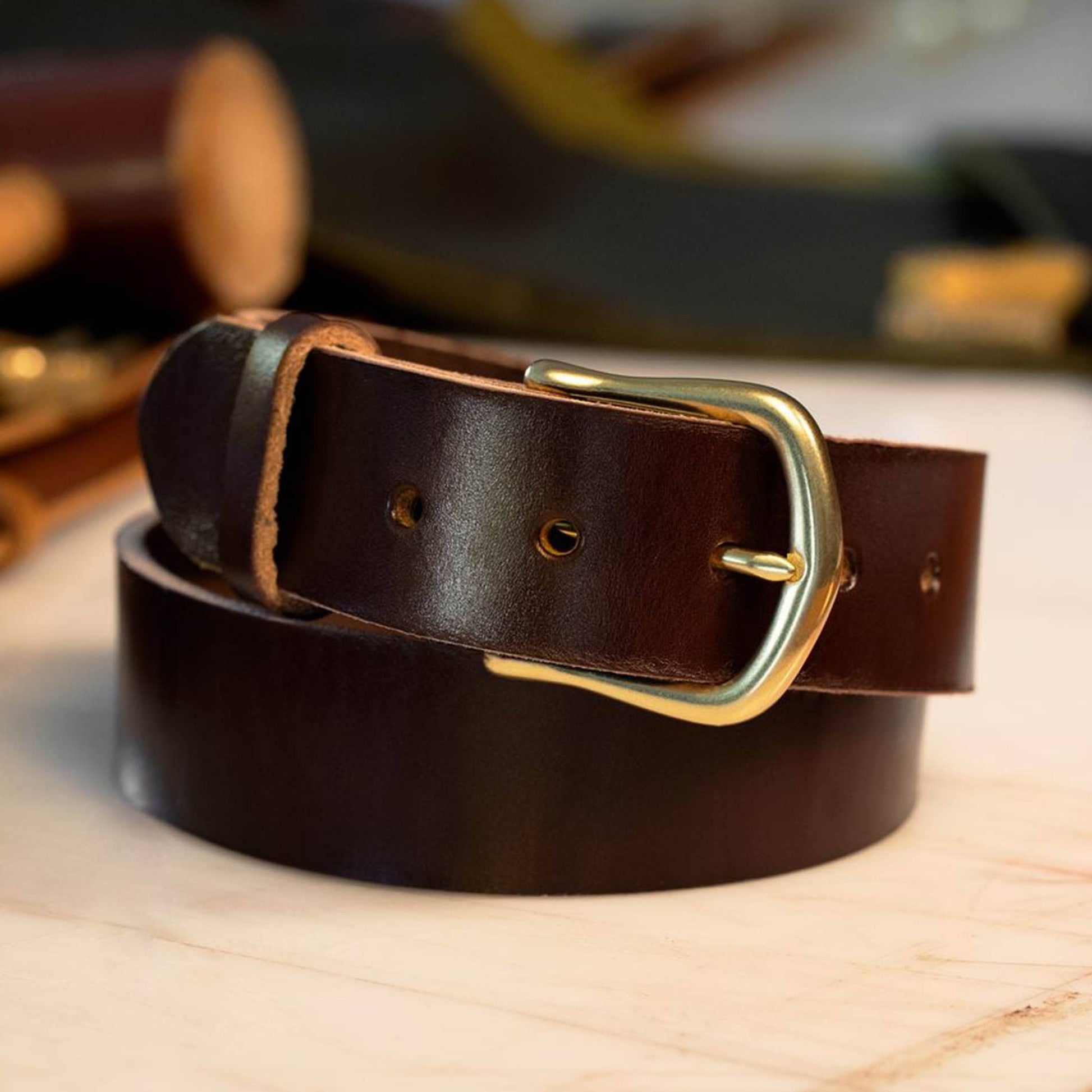 Heritage Havana Leather Belt (Frame Buckle) Heritage Havana Leather Belt (Frame Buckle)