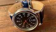 Executive Blue Shell Cordovan Watch Band - 20/18 - Amopelle Co.