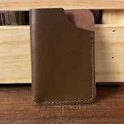 Single Slotter - Brown Horween Essex - Amopelle Co.
