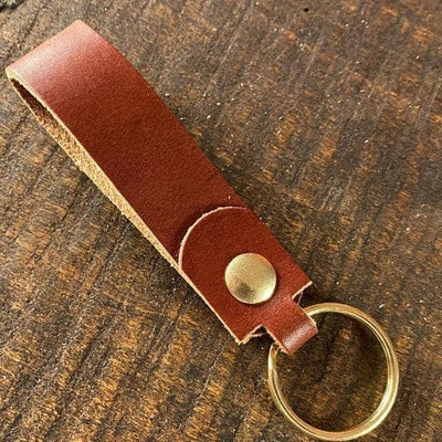 The Agent's Keychain - British Brown English Bridle - Amopelle Co.