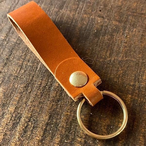 The Agent's Keychain - Chestnut English Bridle - Amopelle Co.