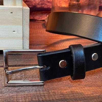 The Apollo Belt - Black & Brown - Brass & Nickle - Amopelle Co.