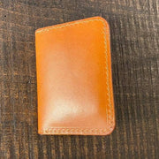The Director's Vertical Wallet - Chestnut English Bridle - Amopelle Co.