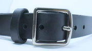 The Hector Belt - Black & Brown - Brass & Nickle - Amopelle Co.
