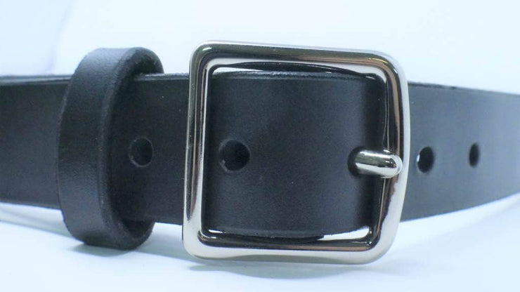 The Hector Belt - Black & Brown - Brass & Nickle - Amopelle Co.