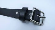 The Hector Belt - Black & Brown - Brass & Nickle - Amopelle Co.
