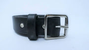 The Hector Belt - Black & Brown - Brass & Nickle - Amopelle Co.