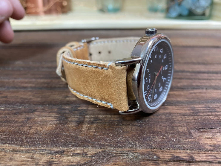 Weekday Watch Strap - Russet - Amopelle Co.